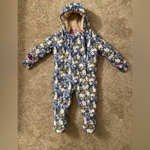 NWOT Baby Boden girls snowsuit - 9-12 months